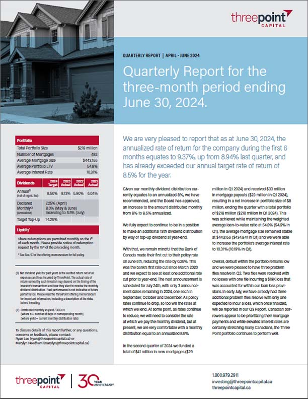 2024 April - June Quarterly Report cover