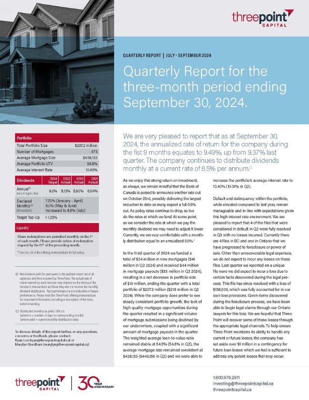 2024 April - June Quarterly Report cover