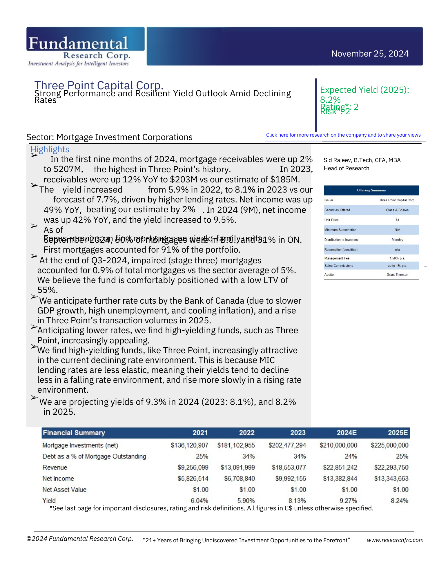 Fundamental Research Report cover 2024