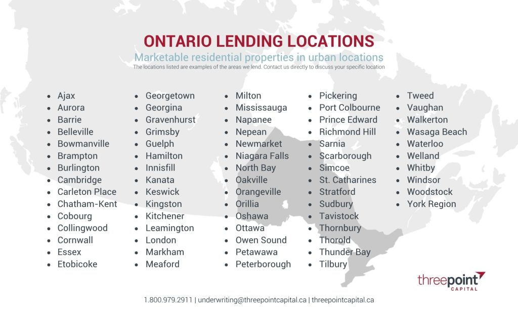 Ontario Lending Location List